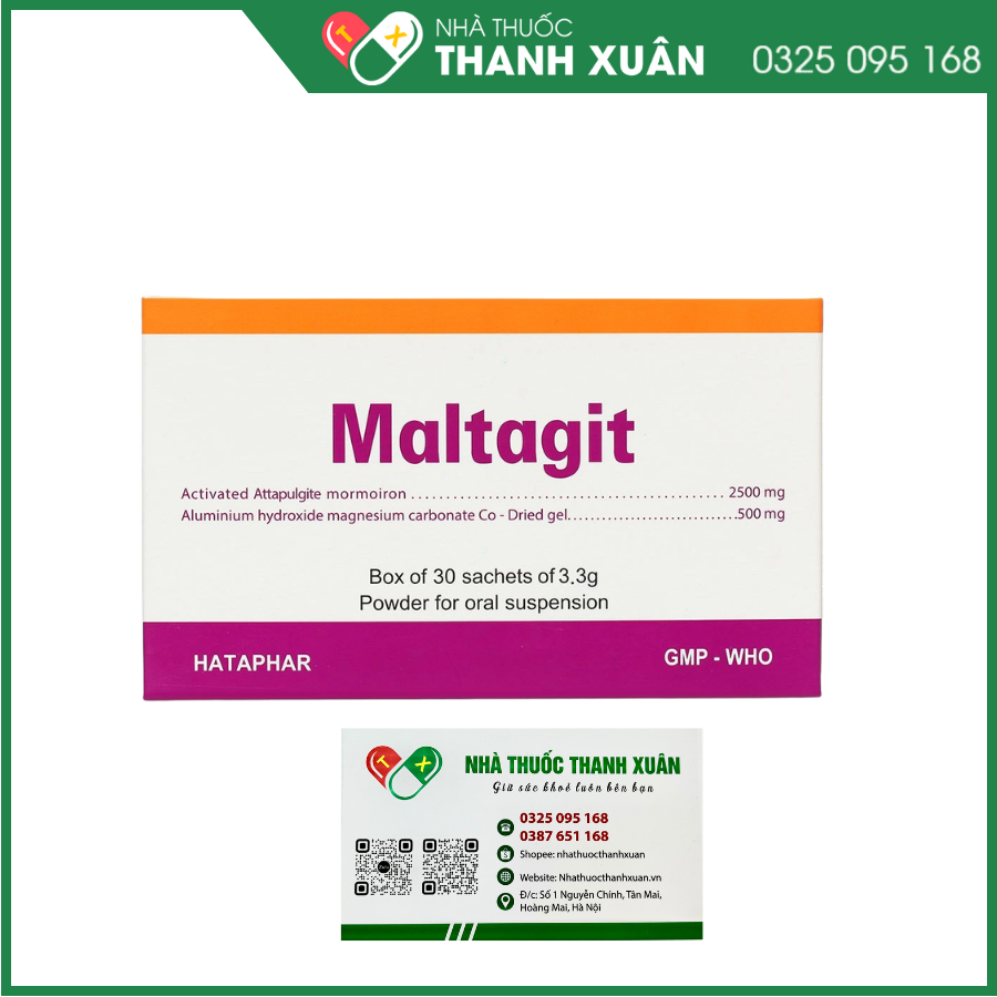 Maltagit điều trị triệu chứng trong đau thực quản - dạ dày - tá tràng