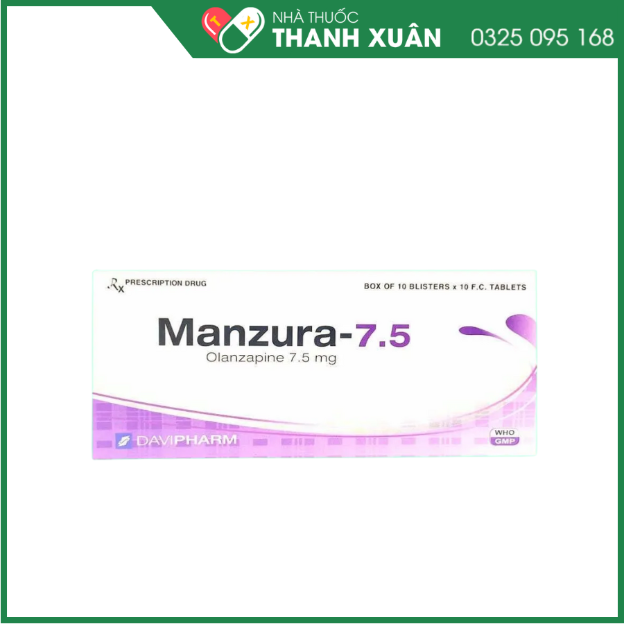 Manzura-7.5 điều trị tâm thần phân liệt