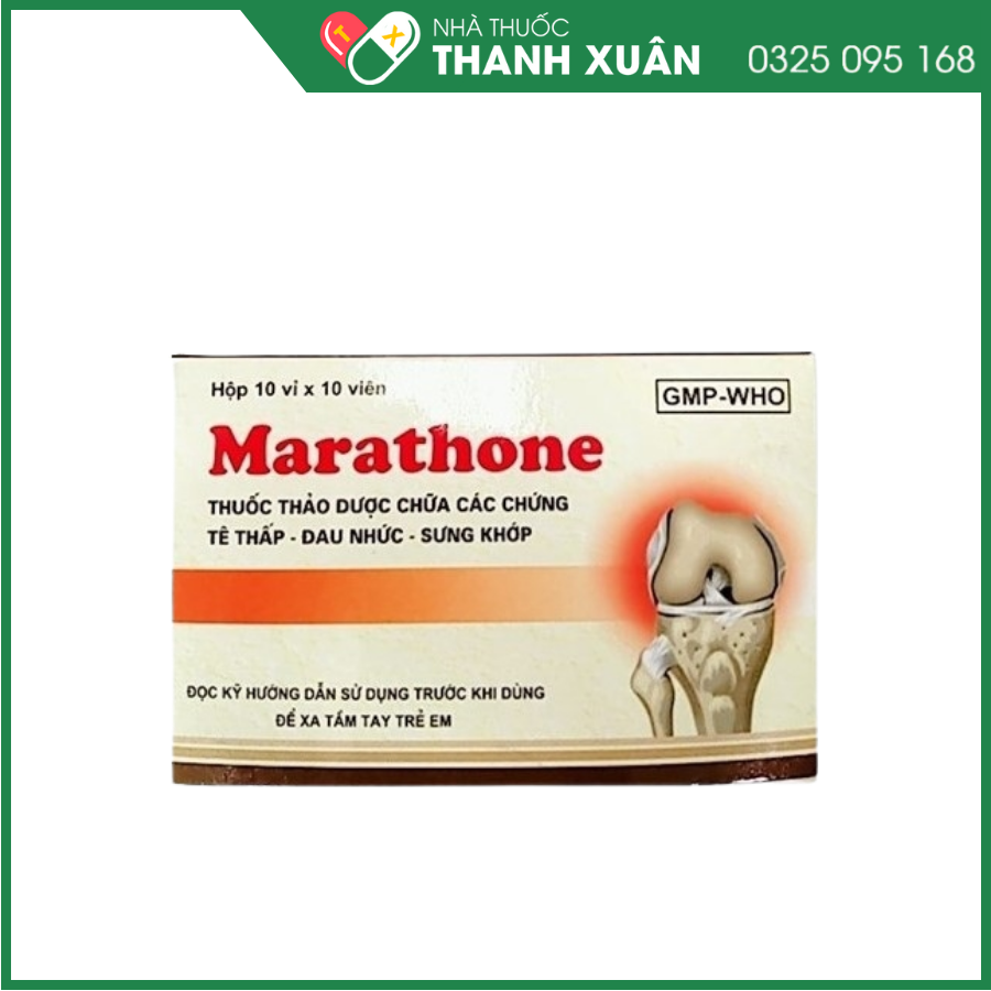 Marathone điều trị các bệnh phong tê thấp, viêm khớp cấp và mãn tính