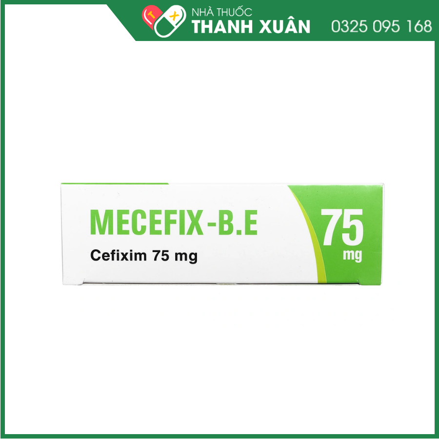 Cốm pha hỗn dịch uống Mecefix-B.E 75mg trị nhiễm khuẩn