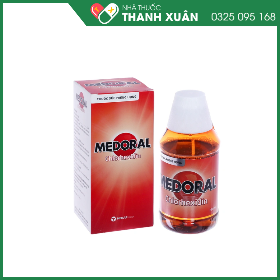 Medoral điều trị bệnh viêm nhiễm khuẩn ở họng miệng và  nhiễm nấm candida miệng