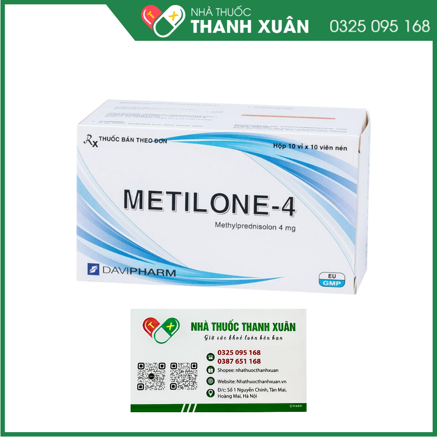 Thuốc Metilone-4 chống viêm và giảm miễn dịch của glucocorticoid