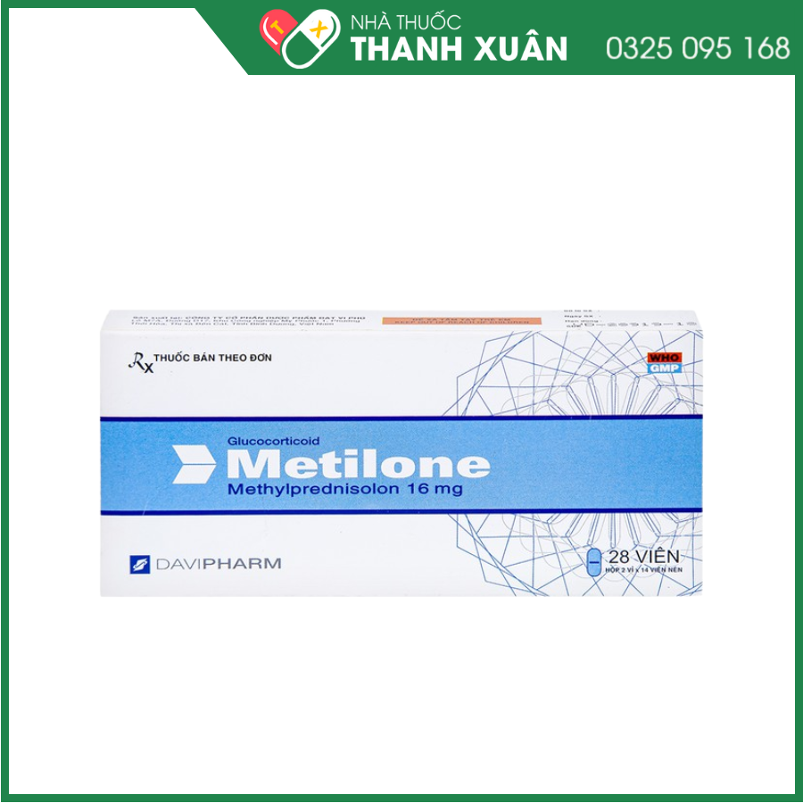Thuốc Metilone chống viêm và giảm miễn dịch của glucocorticoid
