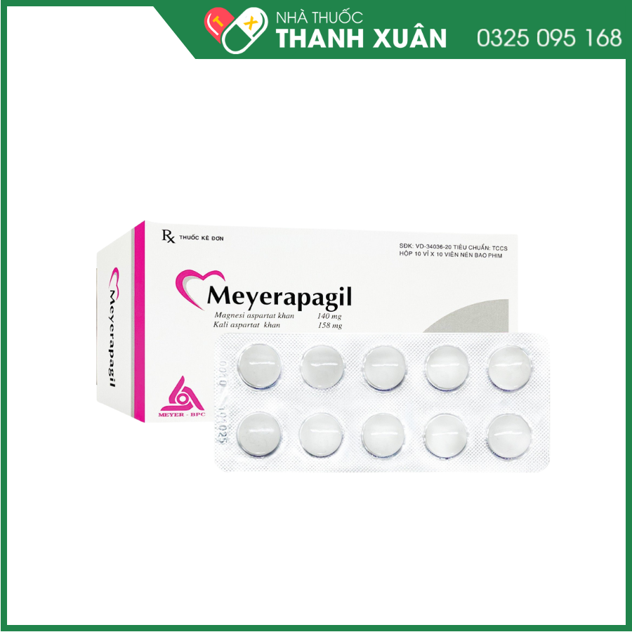 Meyerapagil bổ sung Kali và magie cho người bệnh tim mạch