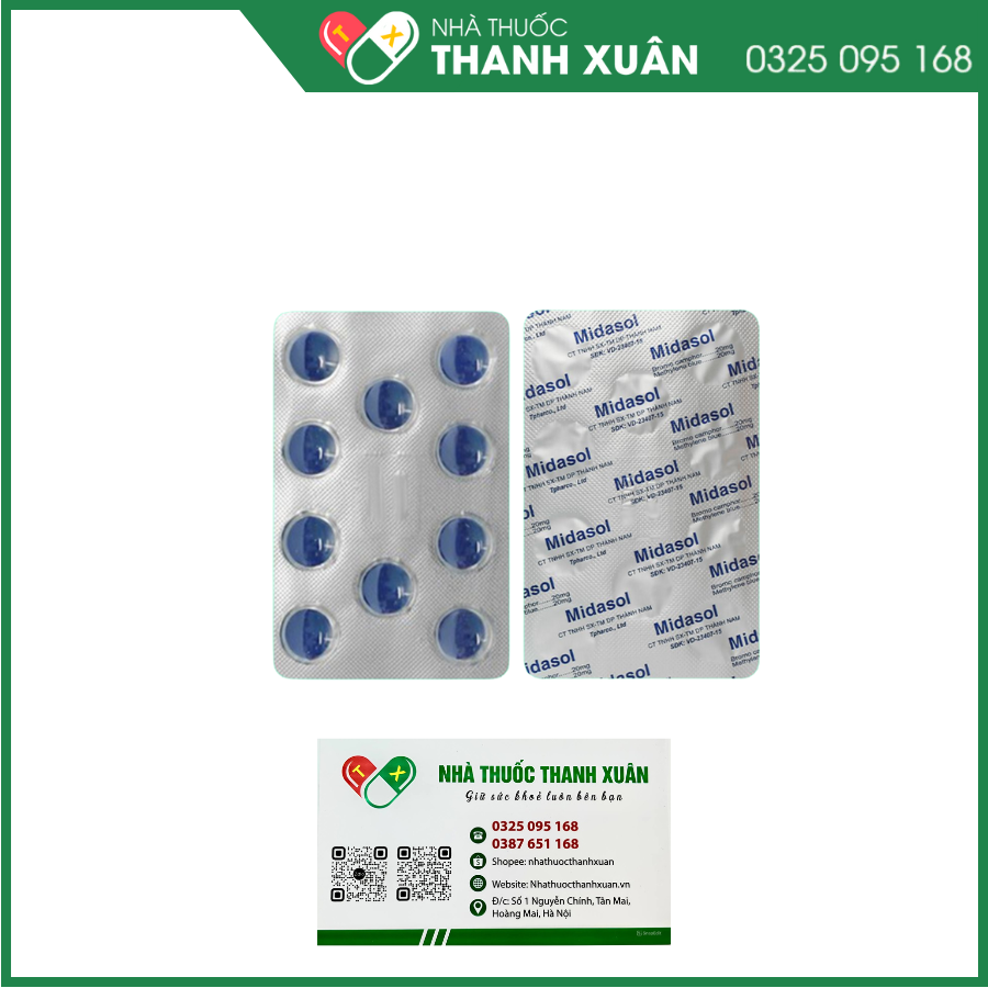 Midasol điều trị hỗ trợ viêm, đau trong nhiễm trùng đường tiểu