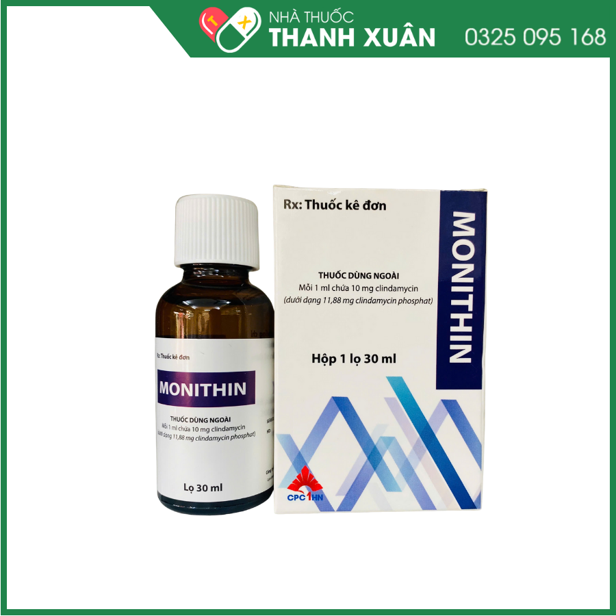 Monithin điều trị mụn trứng cá