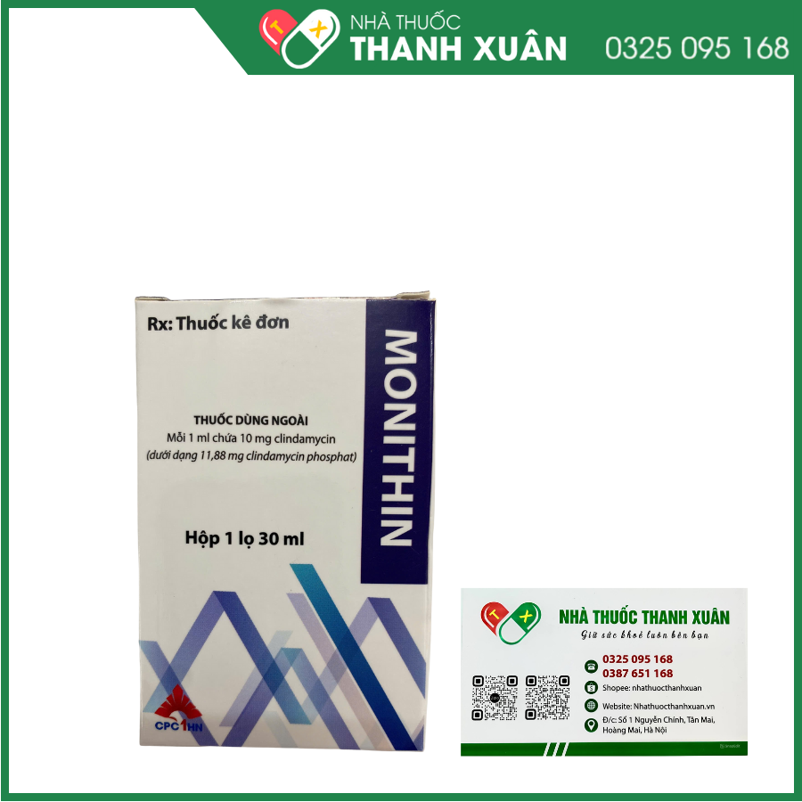 Monithin điều trị mụn trứng cá