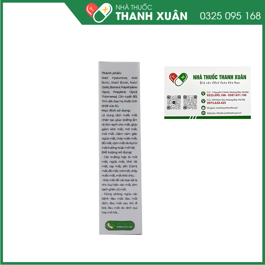 Myovit 3 giúp dưỡng ẩm, giảm cảm giác ngứa mắt, cộm mắt, khô mắt, mỏi mắt, mờ mắt