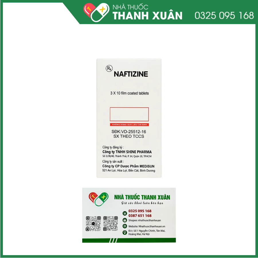 Naftizine 200mg điều trị viêm động mạch tắc nghẽn mãn tính chi dưới
