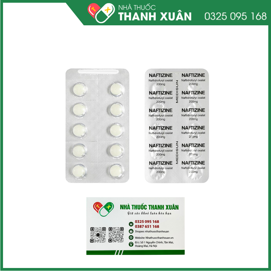 Naftizine 200mg điều trị viêm động mạch tắc nghẽn mãn tính chi dưới