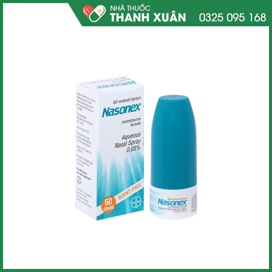 Nasonex thuốc điều trị viêm mũi dị ứng, viêm xoang, viêm mũi cấp