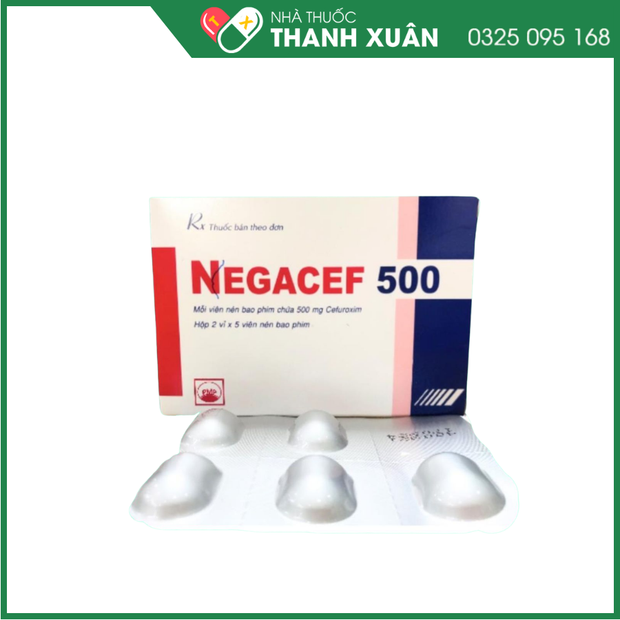 Negacef 500 điều trị nhiễm khuẩn nhẹ đến vừa