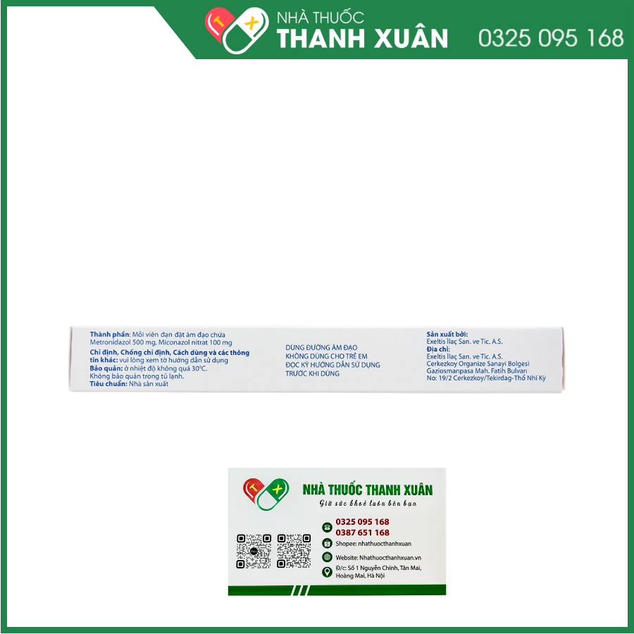 Viên đặt Neo-Penotran điều trị viêm âm đạo