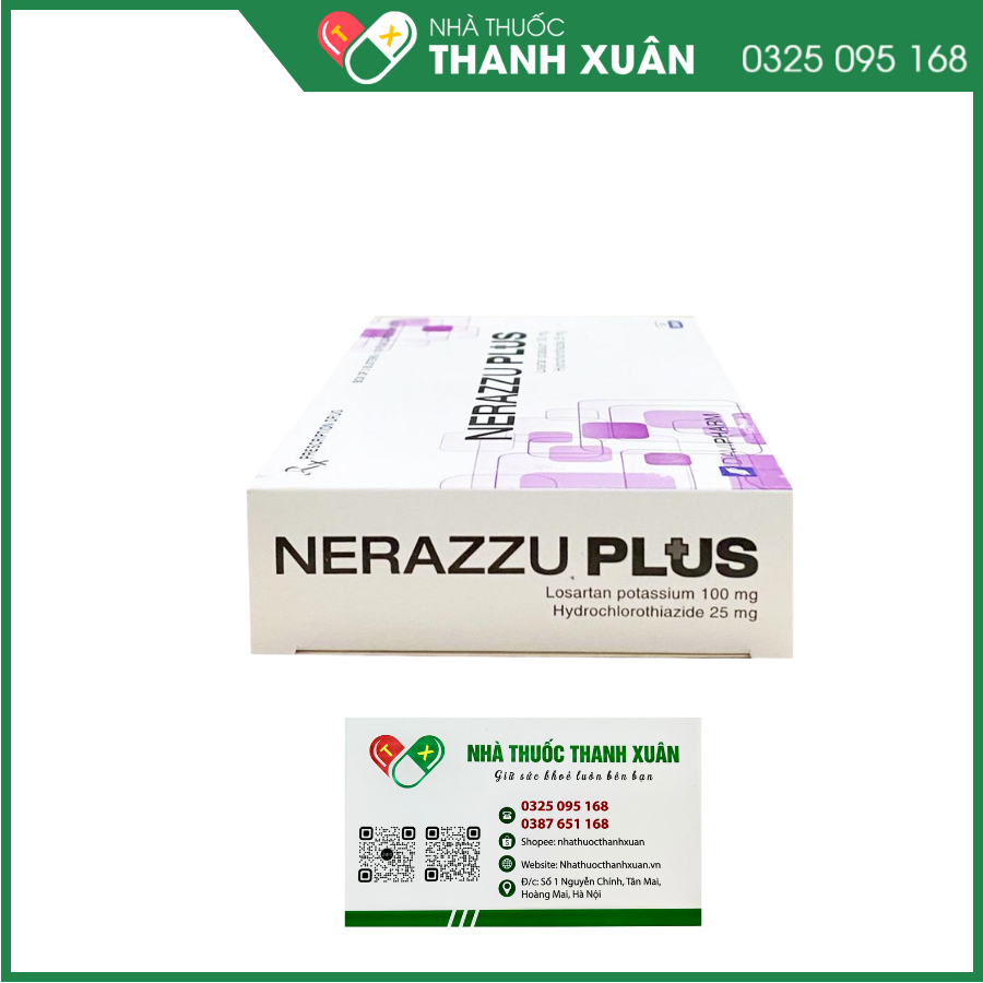 Thuốc Nerazzu-Plus điều trị tăng huyết áp