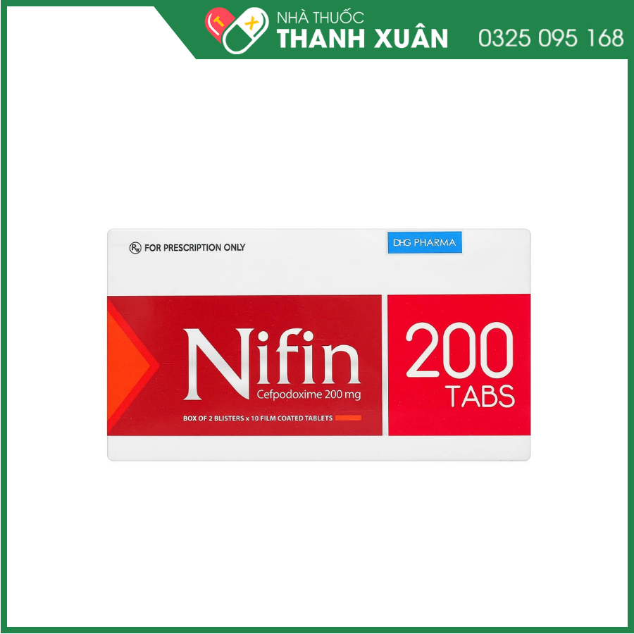 Thuốc Nifin 200 Tabs DHG điều trị nhiễm khuẩn