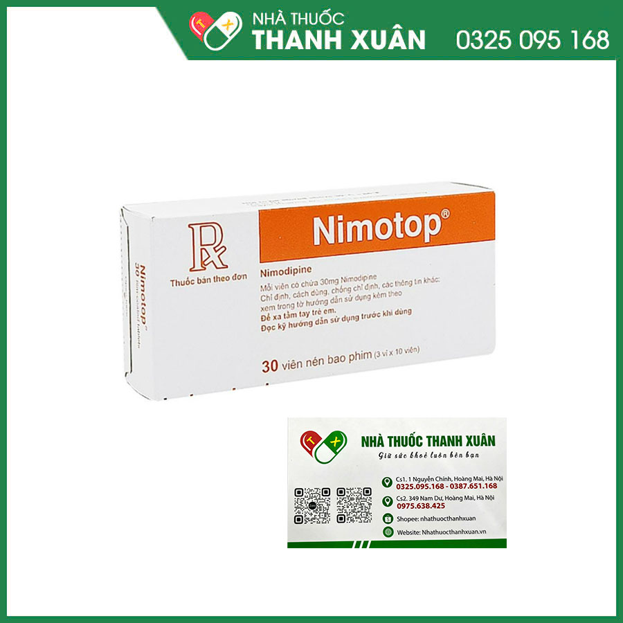 Nimotop 30mg thuốc điều trị thiếu máu cục bộ