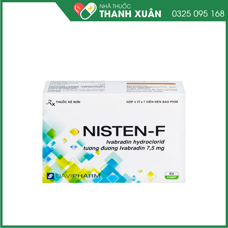 Nisten-F 7.5mg trị đau thắt ngực, bệnh mạch vành