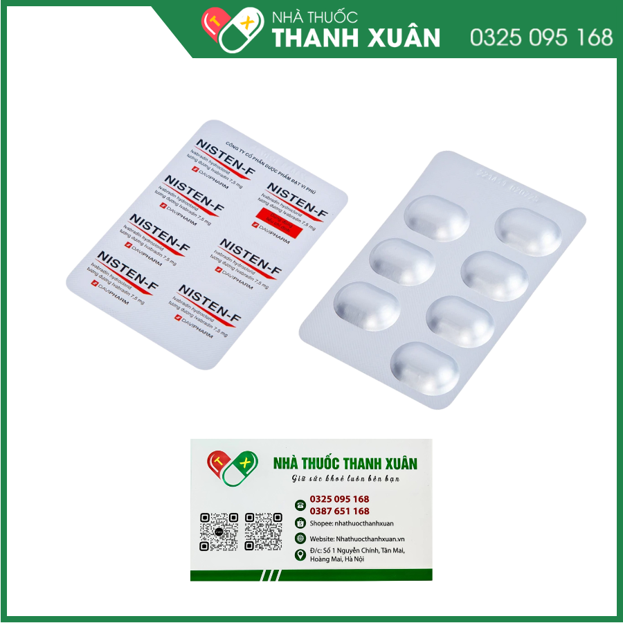 Nisten-F 7.5mg trị đau thắt ngực, bệnh mạch vành