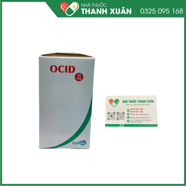 Thuốc Ocid 20mg Zydus điều trị loét tá tràng, loét dạ dày