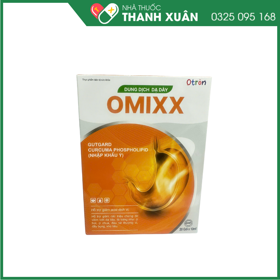 Hỗn dịch uống Omixx trị trào ngược dạ dày