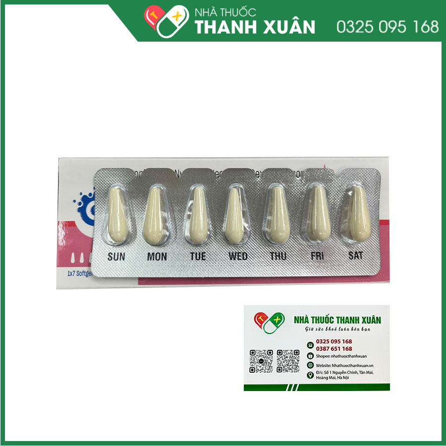 Ovumex viên đặt hỗ trợ viêm nhiễm phụ khoa