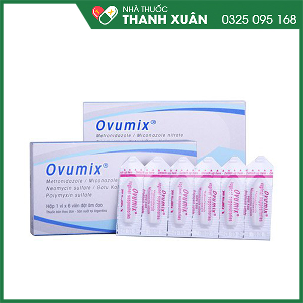 Ovumix trị viêm âm đạo, viêm cổ tử cung