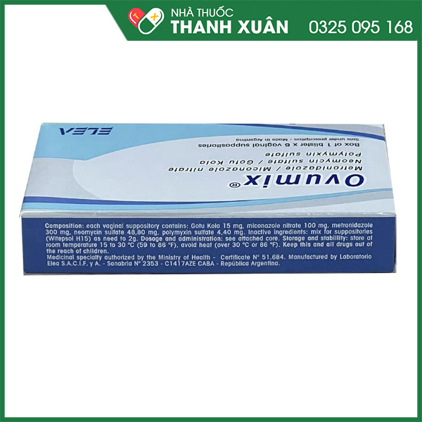Ovumix trị viêm âm đạo, viêm cổ tử cung