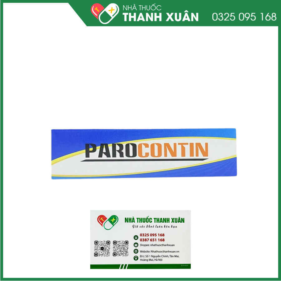 Parocontin giảm đau trong các trường hợp đau có liên quan đến co thắt cơ - xương