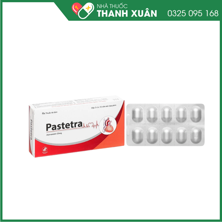 Pastatre phòng ngừa bệnh tim mạch, trị tăng cholesterol máu nguyên phát