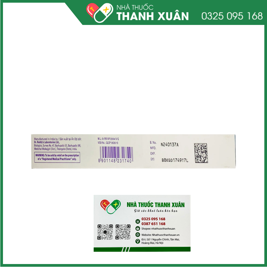 Peg-Grafeel 6mg/0.6ml điều trị hỗ trợ sau hóa xạ trị