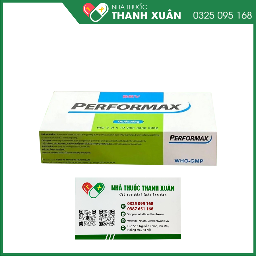 Performax giảm triệu chứng của viêm khớp gối nhẹ và trung bình