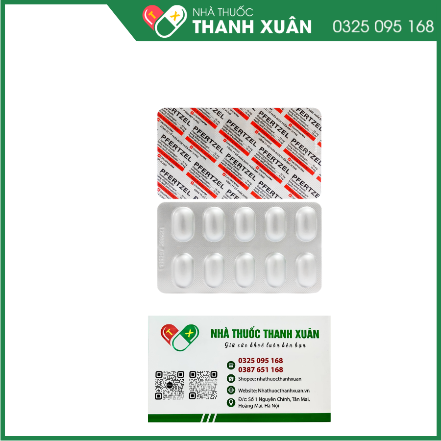 Pfertzel dự phòng nghẽn mạch huyết khối, nhồi máu cơ tim, đột quỵ