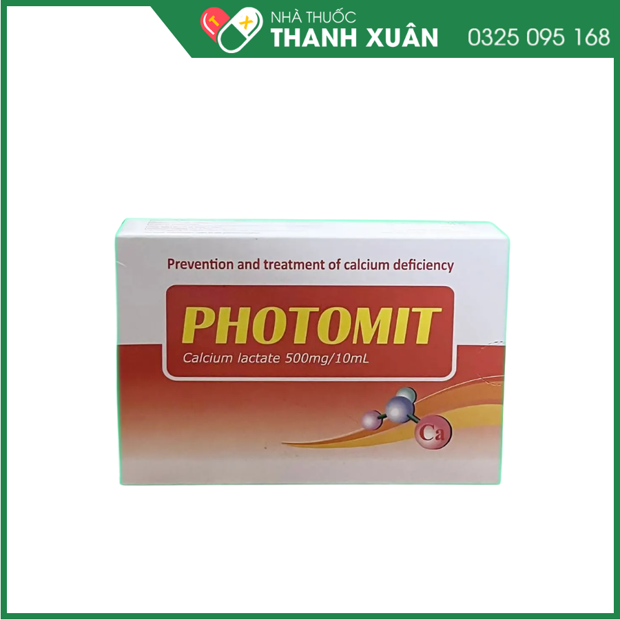 Photomit điều trị và ngăn ngừa tình trạng thiếu calci