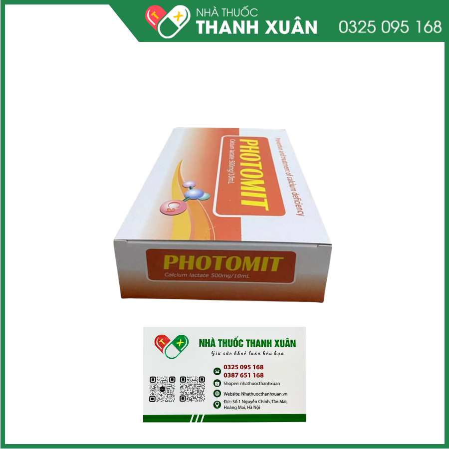 Photomit điều trị và ngăn ngừa tình trạng thiếu calci