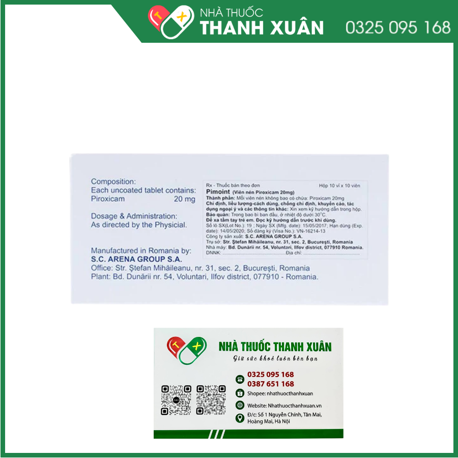 Pimoint chống viêm, giảm đau trong viêm khớp, thoái hóa khớp, gút cấp