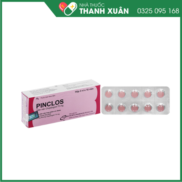 Pinclos 75mg ngừa xơ vữa động mạch