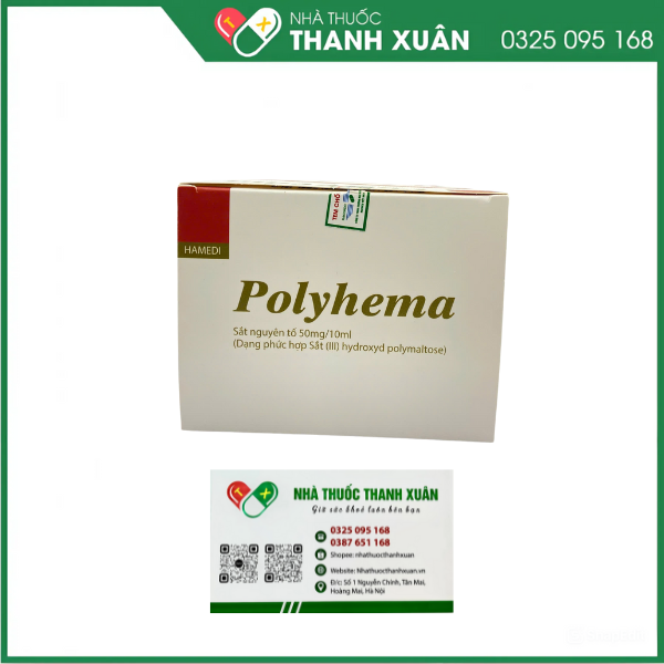 Dung dịch uống Polyhema 10ml bổ sung sắt