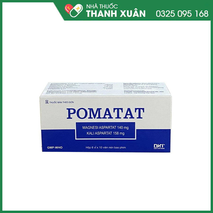 Pomatat thuốc điều trị đau thắt ngực, nhồi máu cơ tim cấp, loạn nhịp tim, cao huyết áp