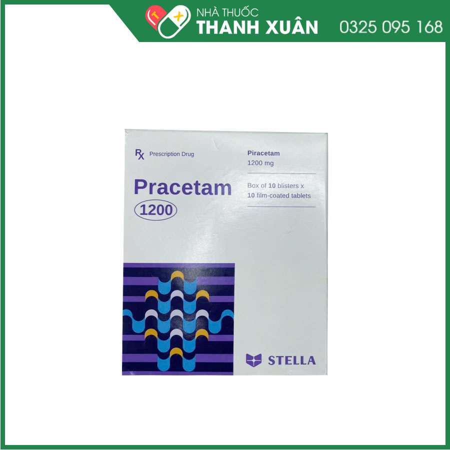 Pracetam 1200 Stella điều trị triệu chứng sa sút trí tuệ và rối loạn chức năng tuần hoàn não
