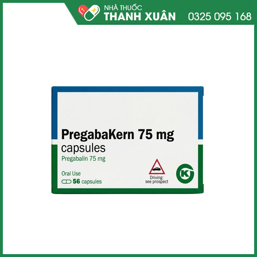 Pregabakern 75mg chỉ định điều trị đau thần kinh, động kinh và rối loạn lo âu tổng quát