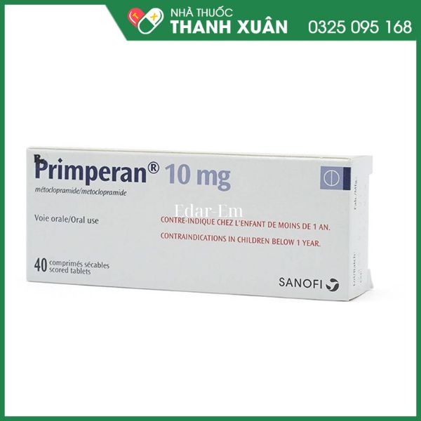 Primperan 10mg trị triệu chứng buồn nôn