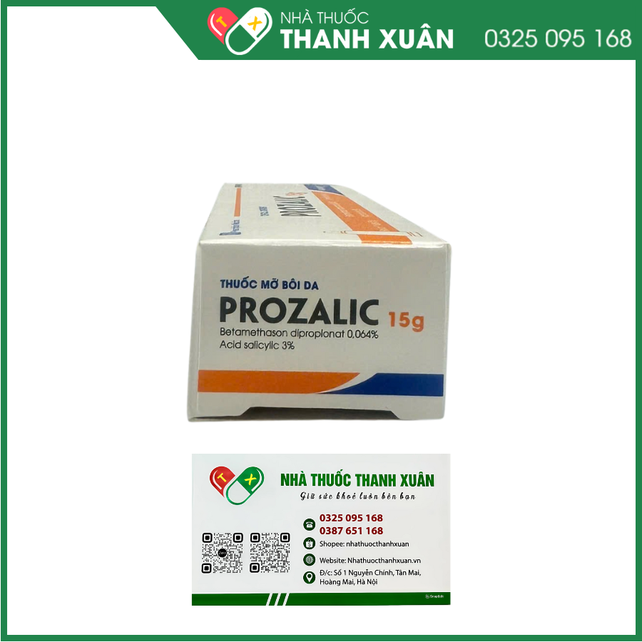 Prozalic điều trị viêm da dị ứng mạn tính, lichen phẳng, chàm, vảy cá, tổ đỉa
