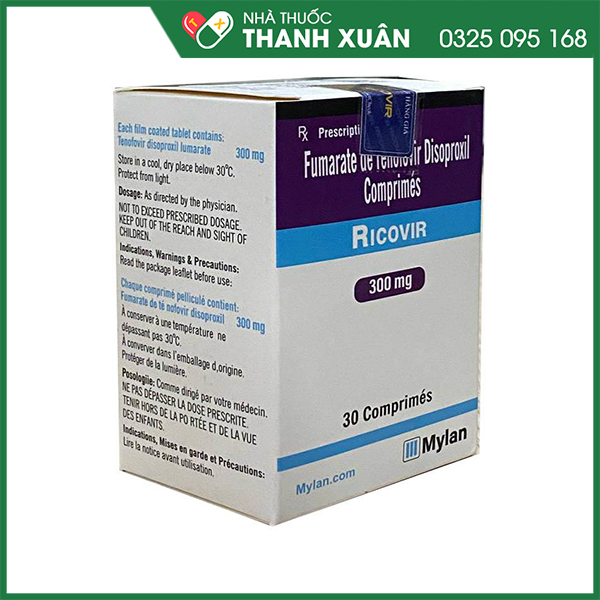 RICOVIR điều trị viêm gan B và HIV