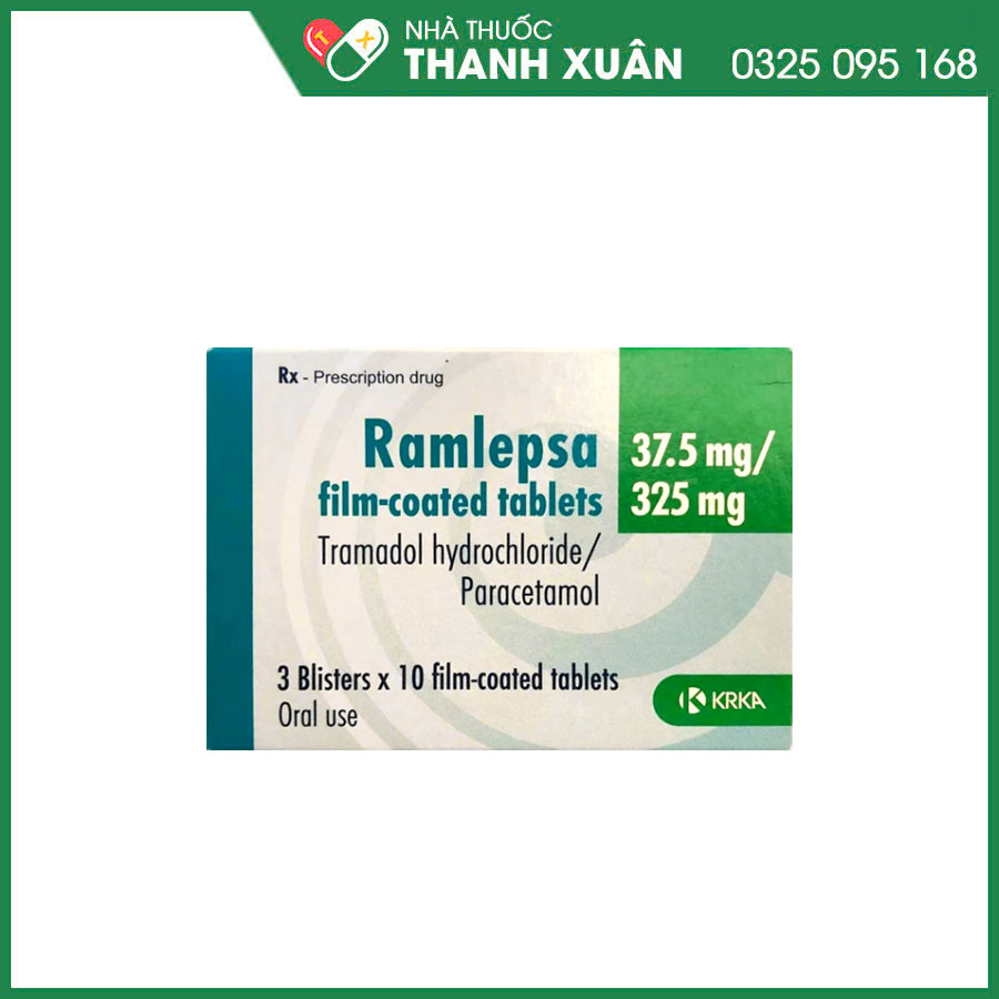 Ramlepsa 37.5mg/325mg thuốc giảm đau trong trường hợp đau vừa và nặng