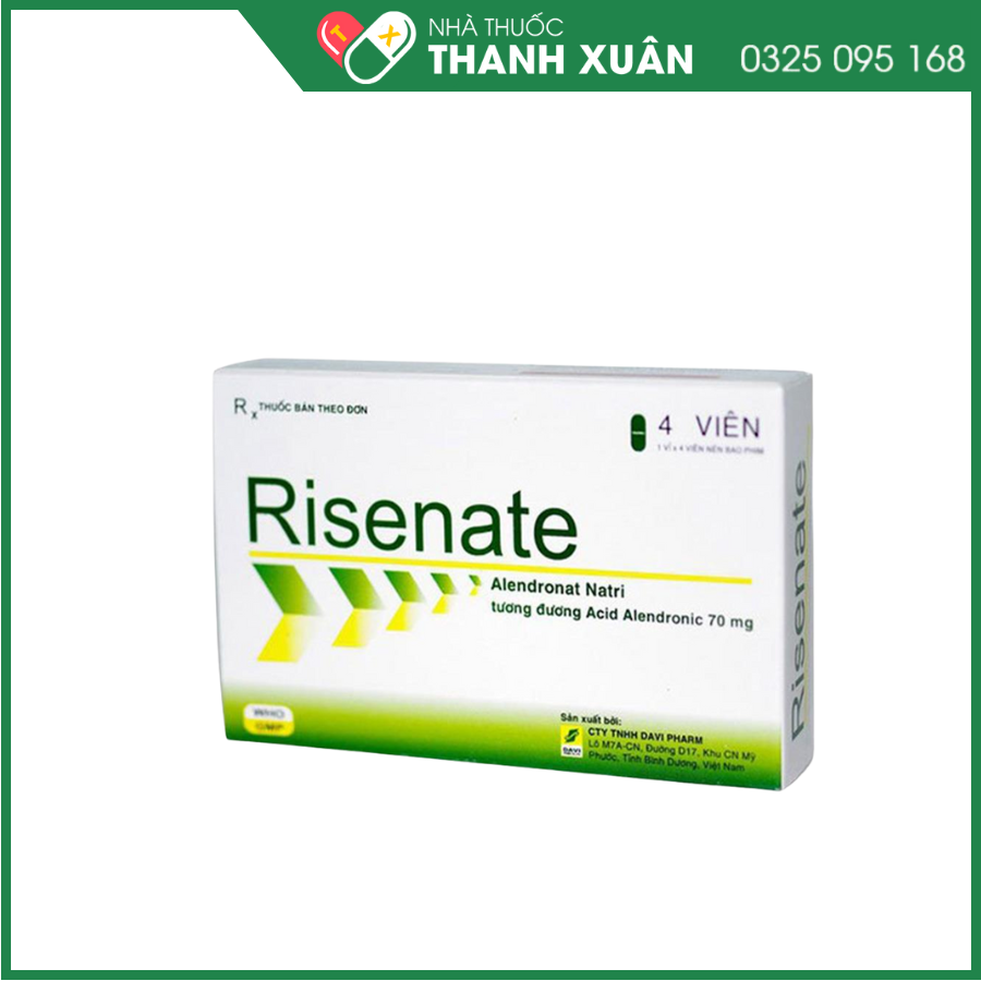 Risenate điều trị loãng xương ở phụ nữ sau mãn kinh