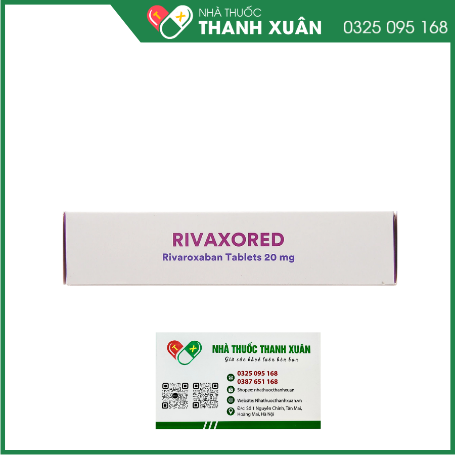 Thuốc Rivaxored 20mg Dr.Reddy's phòng ngừa thuyên tắc huyết khối tĩnh mạch