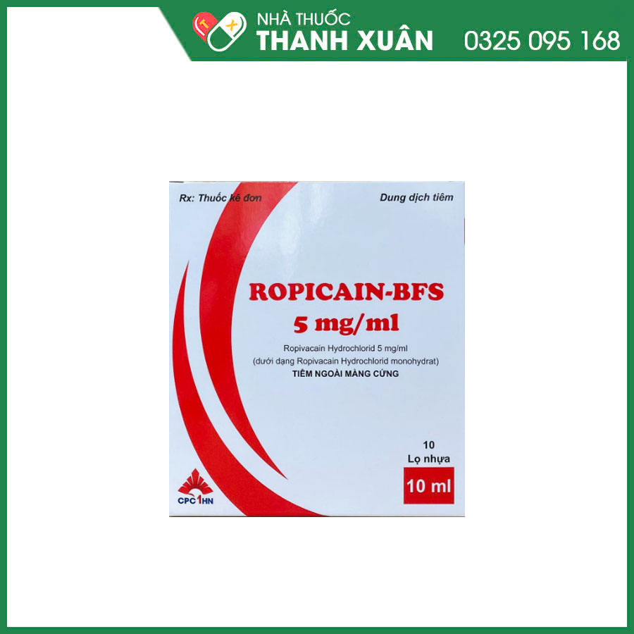Ropicain-BFS thuốc gây tê phẫu thuật, giảm đau ở trẻ em và người lớn trong và sau phẫu thuật