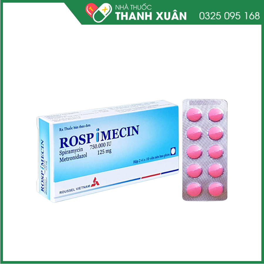 Rospimecin trị nhiễm khuẩn răng miệng cấp và mãn tính
