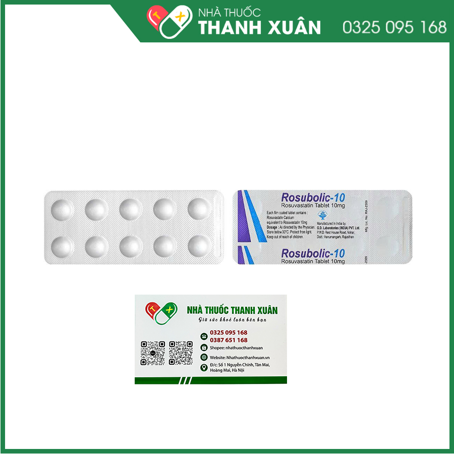 Rosubolic-10 thuốc điều trị mỡ máu