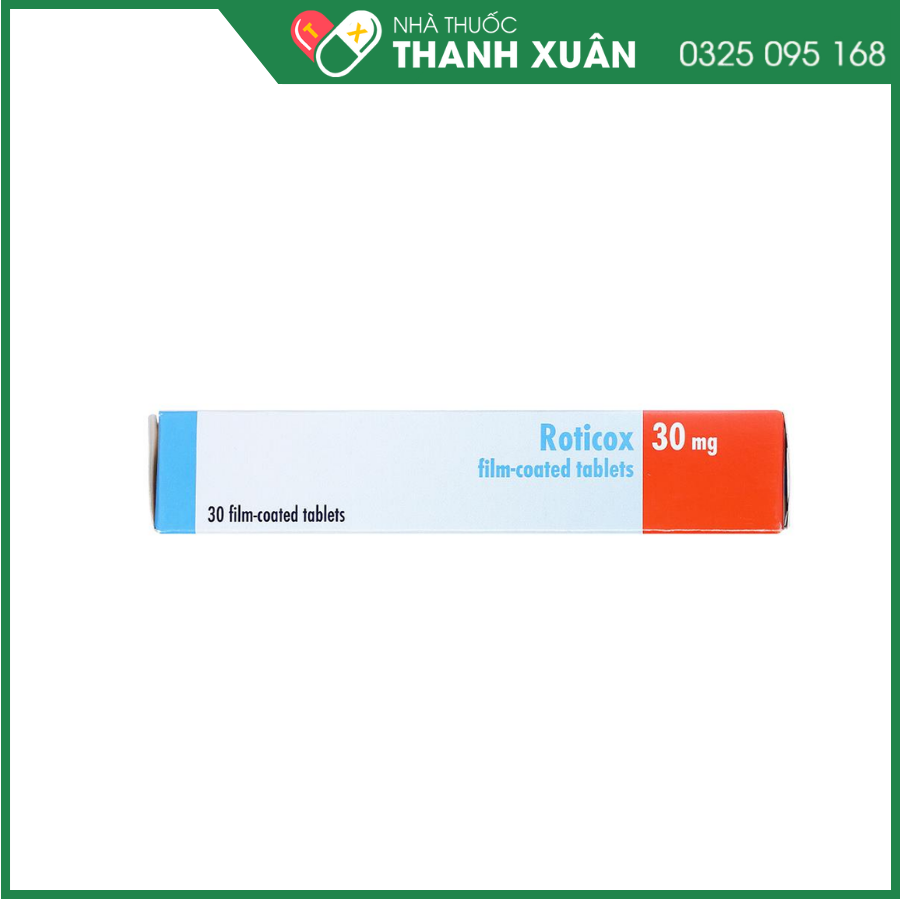 Roticox 30 mg thuốc điều trị thoái hóa khớp, viêm khớp dạng thấp, viêm cột sống dính khớp và viêm khớp gút cấp tính